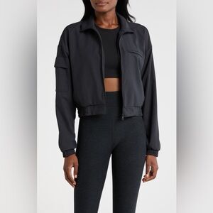 Beyond Yoga Status Crop Jacket Black